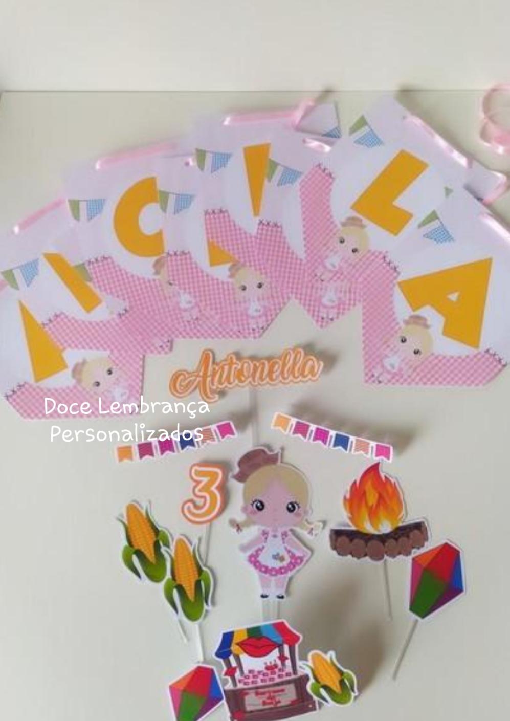 Kit Aniversário Festa Junina Personalizado