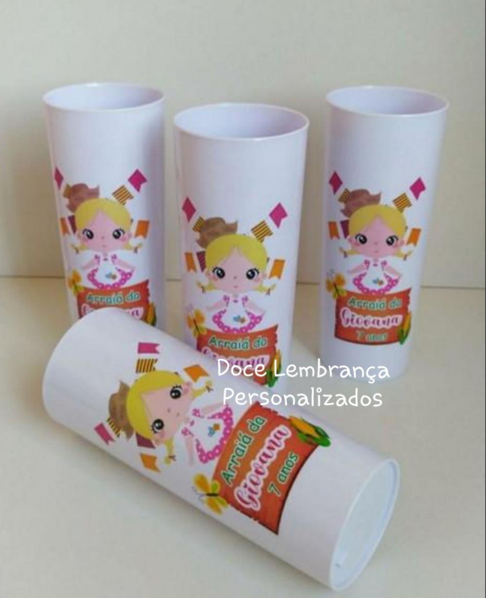 Copo Long Drink Festa Junina Menina