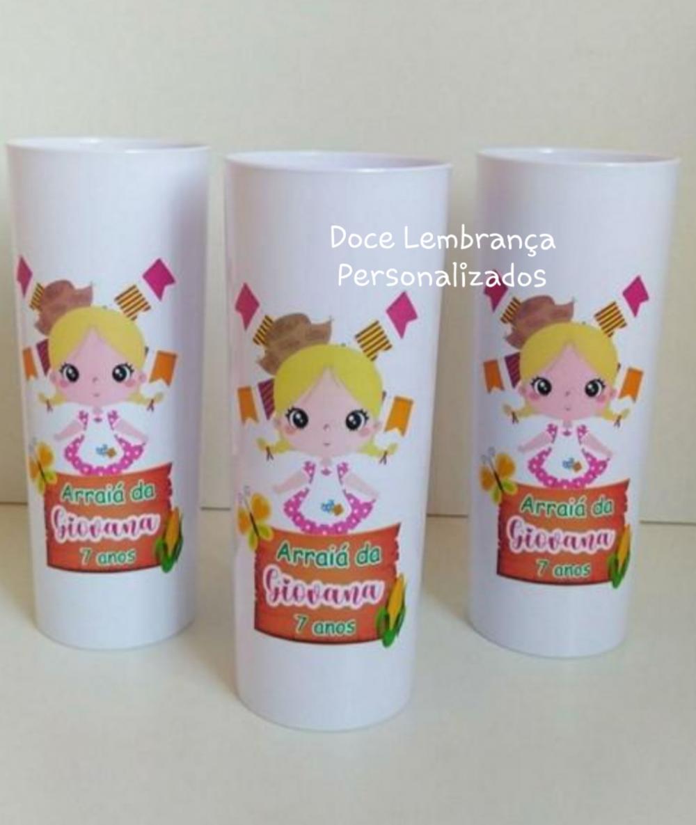 Copo Long Drink Festa Junina Menina