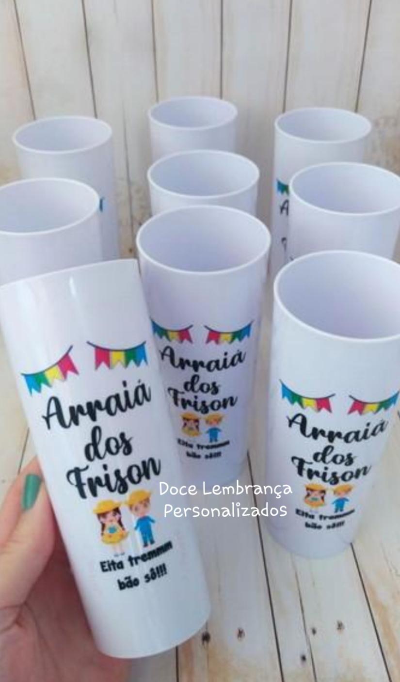 Copo Long Drink Festa Junina/arraiá
