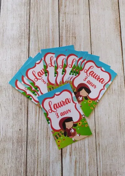 Adesivo Chapeuzinho Vermelho Personalizados para Tubetes lembrancinha aniversario