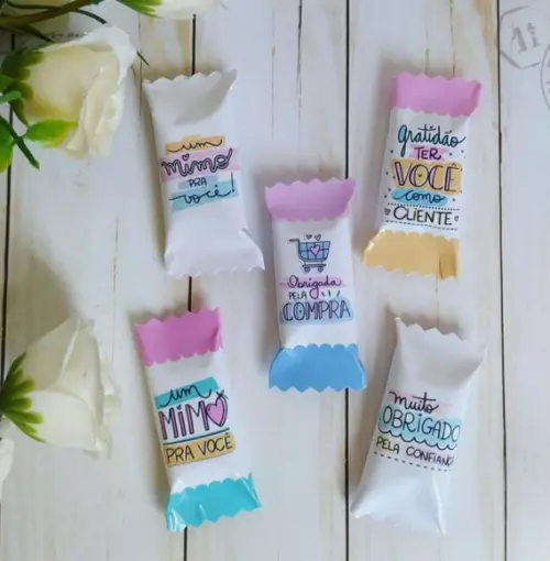 100 Balinhas personalizadas/brinde clientes