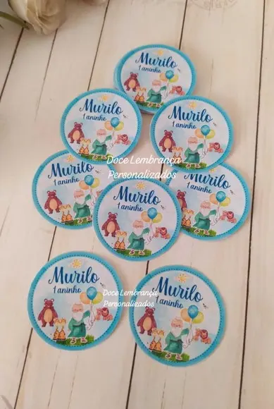Adesivo Arca de Noé Lembrancinha Aniversário Chá de Bebê