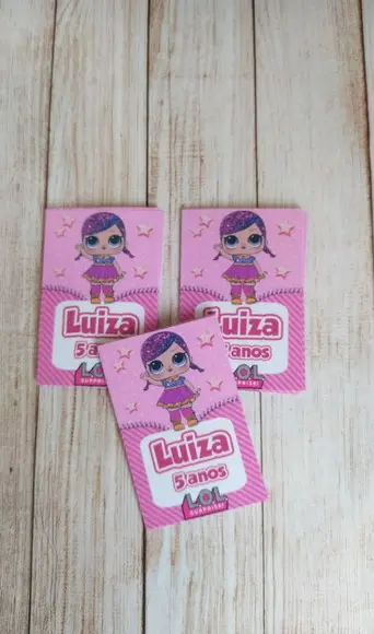 Adesivos Tubetes Lol Surprise Personalizados lembrancinha aniversário
