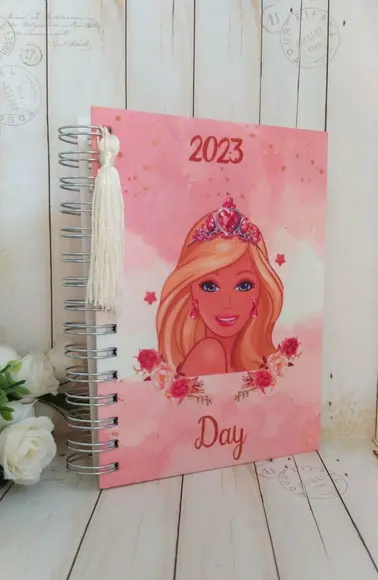 Agenda Escolar com Capa Personalizada Barbie