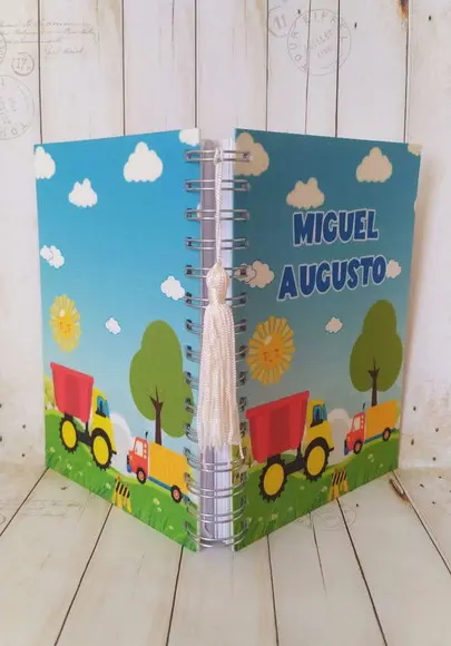 Agenda Escolar com Capa Personalizada Caminhão/caminhãozinho