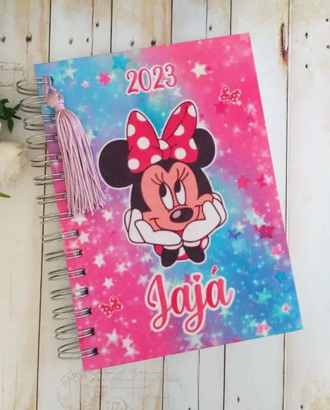 Agenda Escolar com Capa Personalizada Minnie
