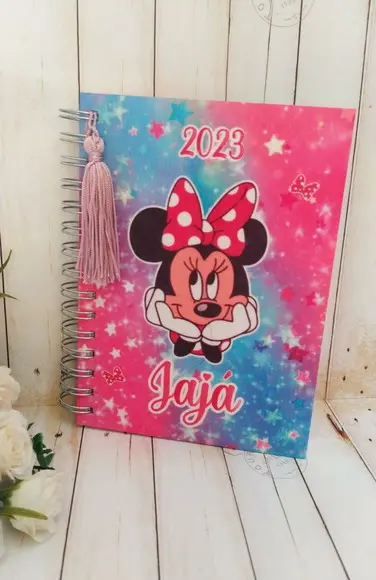 Agenda Escolar com Capa Personalizada Minnie