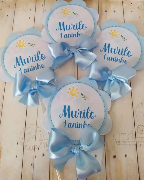 Aplique Centro de Mesa Arca de Noé Personalizado