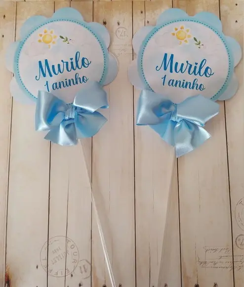 Aplique Centro de Mesa Arca de Noé Personalizado