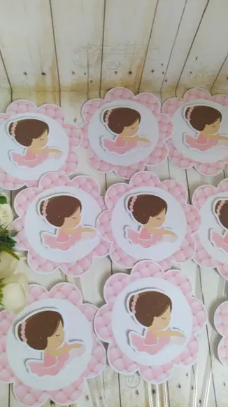 Aplique Centro de Mesa Personalizado Bailarina