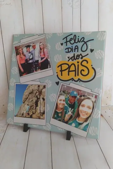 Azulejo Decorativo Personalizado Dia dos Pais