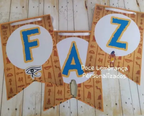Bandeirola Egito Personalizada com Nome