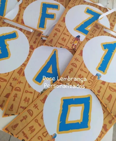 Bandeirola Egito Personalizada com Nome