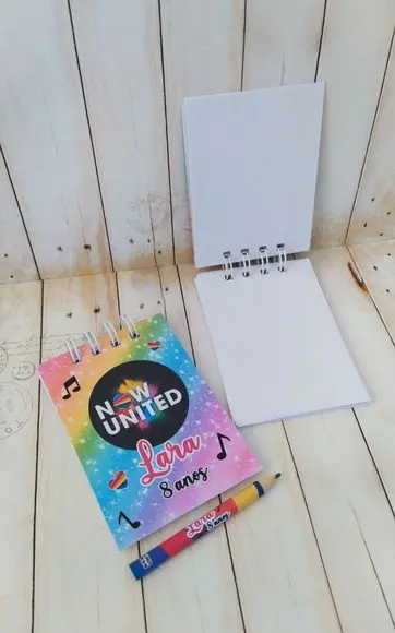 Bloquinho Personalizado Now United Com Mini Lápis