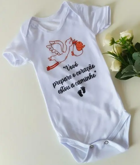 Body personalizado revelação gravidez Vovó