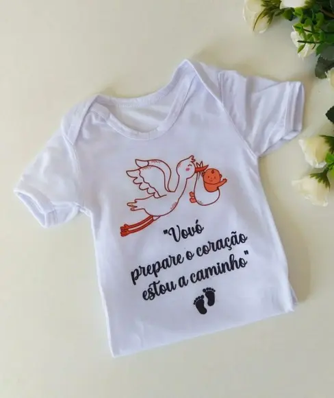Body personalizado revelação gravidez Vovó