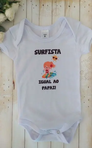 Body Personalizado Surfista Igual ao Papai