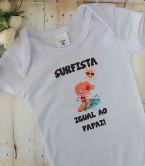 Body Personalizado Surfista Igual ao Papai