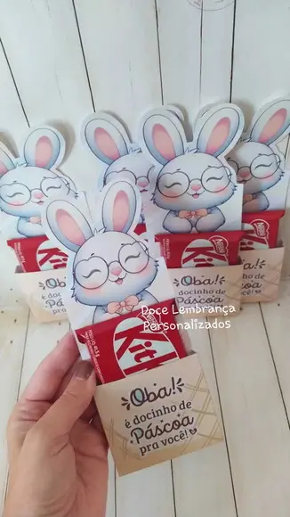 Caixa Kit Kat Coelhinho da Páscoa Lembrancinha