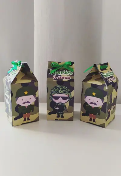 Caixa Milk Soldado Personalizado