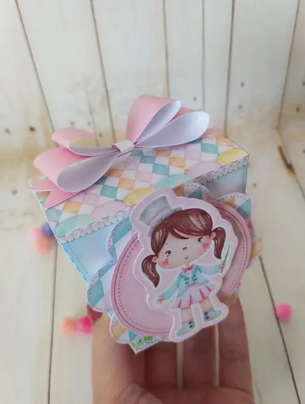 Caixa Sushi Circo Rosa Personalizada