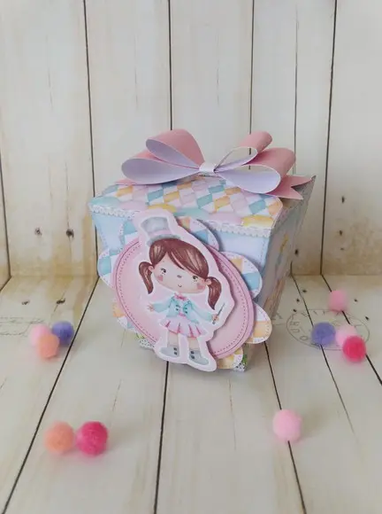 Caixa Sushi Circo Rosa Personalizada