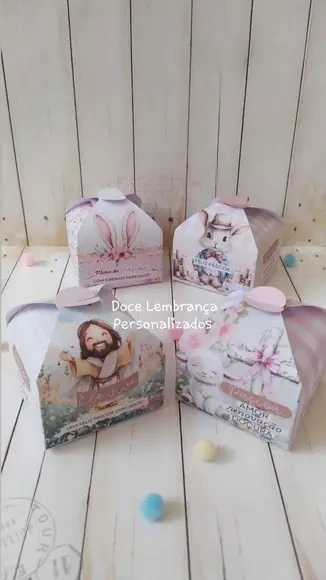 Caixinha Afetiva Lembrancinha Páscoa Personalizada