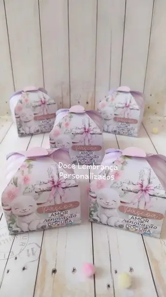 Caixinha Afetiva Lembrancinha Páscoa Personalizada