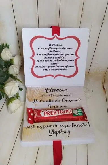 Caixinha Convite Crisma Personalizado