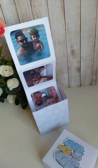 Caixinha Com Fotos Sanfona Dia Dos Pais