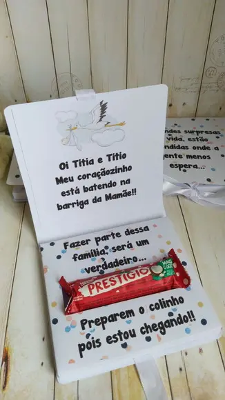 Caixinha Revelação Gravidez