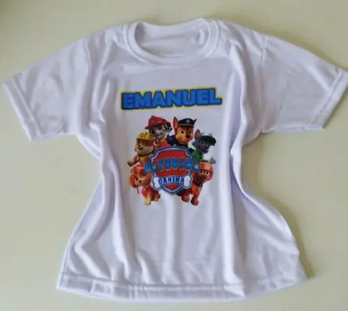 Camiseta Personalizadas Patrulha Canina
