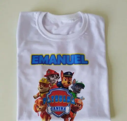 Camiseta Personalizadas Patrulha Canina