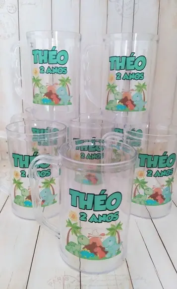 Caneca Acrilica Dinossauro/dino Baby