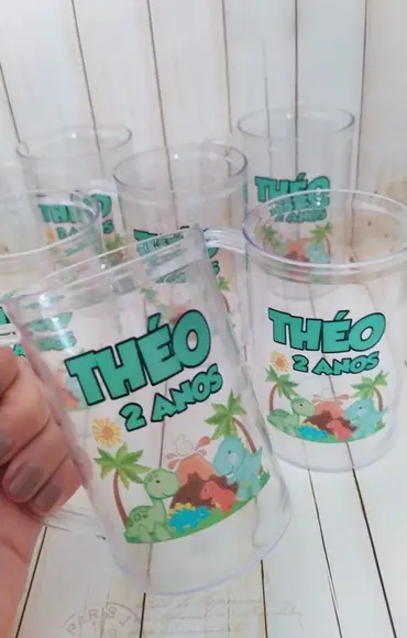 Caneca Acrilica Dinossauro/dino Baby