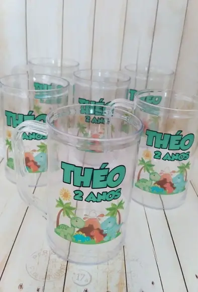Caneca Acrilica Dinossauro/dino Baby