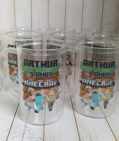 Caneca Acrilica Minecraft