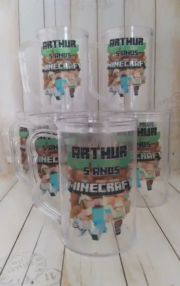 Caneca Acrilica Minecraft