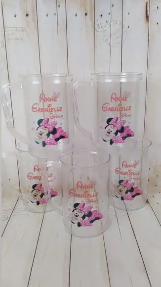 Caneca Acrílica Minnie Rosa Lembrancinha