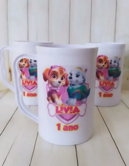 Caneca Acrilica Skye e Everest Patrulha Canina