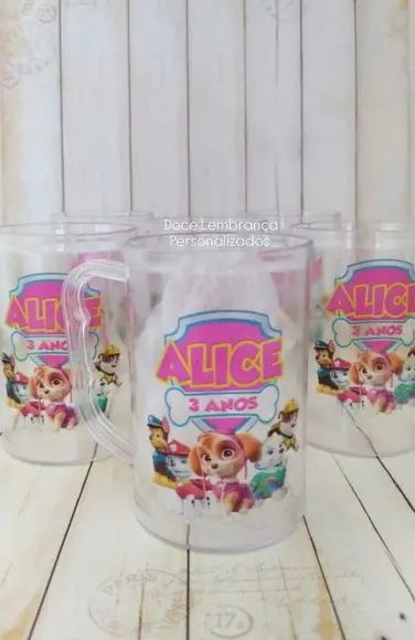 Caneca Acrilica Skye Patrulha Canina