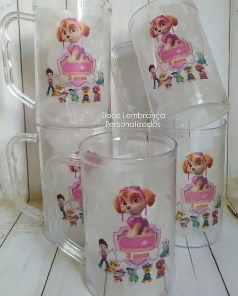 Caneca Acrilica Skye Patrulha Canina