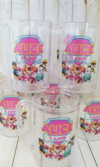 Caneca Acrilica Skye Patrulha Canina