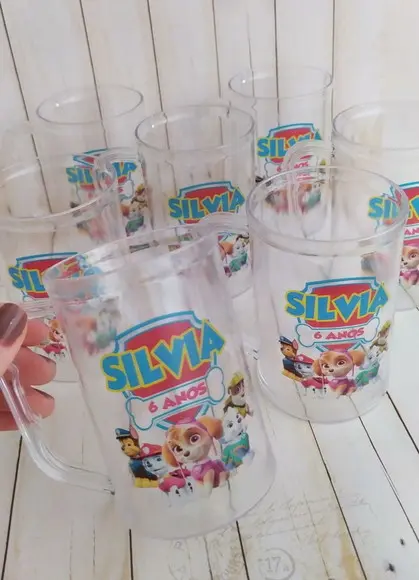 Caneca Acrilica Skye Turma Patrulha Canina