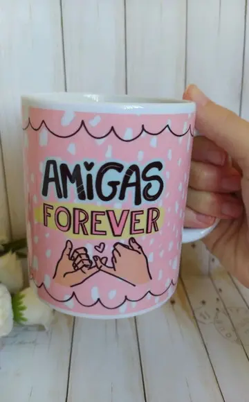 Caneca de porcelana Amigas