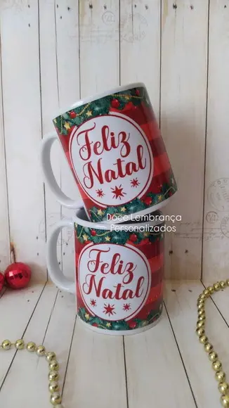 Caneca de Natal Personalizada Brinde Fim de Ano