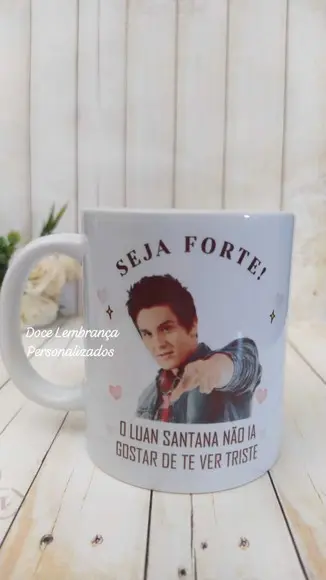 Caneca de Porcelana Luan Santana Presente