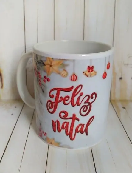 Caneca Papai Noel Natal Brinde Fim de Ano