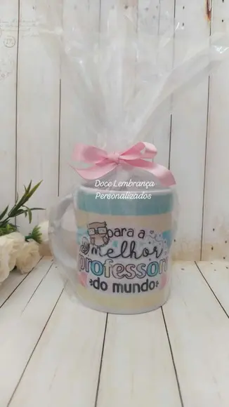 Caneca para Melhor Professora do Mundo Dia dos Professores